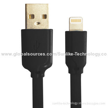 Lightning Cable with MFI, Flat, High-end Nylon Braiding Jacket